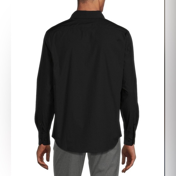 MURANO men’s black shirt ultimate modern comfort button down slim fit small - Picture 3 of 12